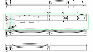 RUSH ● The Camera Eye [ Isolated Guitar 1 + TAB ]