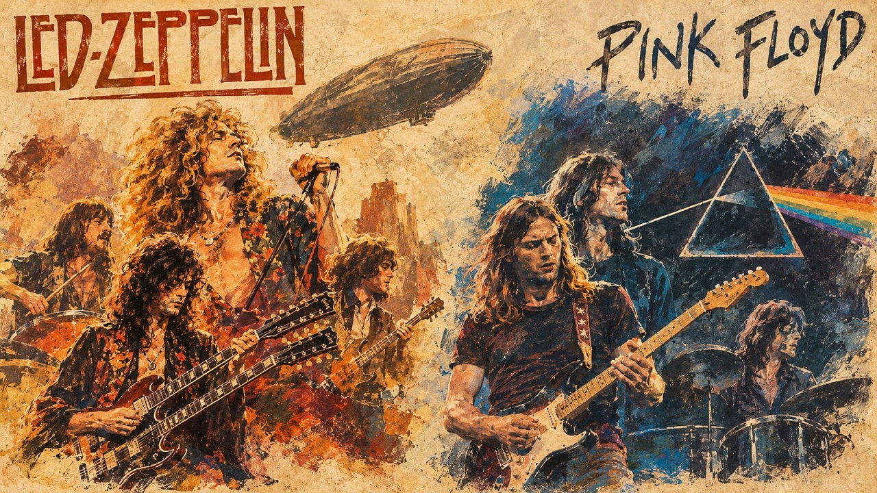 Led Zeppelin & Pink Floyd – Lost 1973 Psychedelic Blues Rock 432Hz