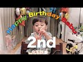 【宮城兄妹も大集合👪】息子の２才のお誕生日パーティーの様子を撮ってみたよ🎂【飾り付け・料理】