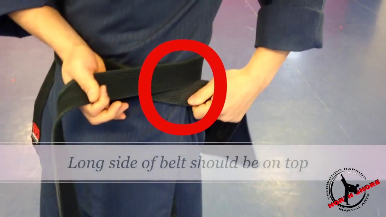 How to tie martial arts belt YouTube
