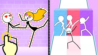 Through The Wall - Through The Wall Stickman Run - All Levels iOS Android GamePlay screenshot 2