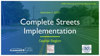 Complete Streets Implementation in the Capital Region