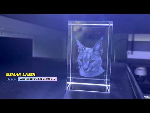 3D crystal laser engraving machine demonstration