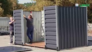 Labox El - Aufbau Und Montage Der Premium Lagerbox Lagercontainer Motorradgarage Gartenhaus