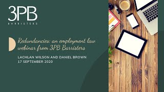 Celebrity 3PB Barristers (3 Paper Buildings) employment law webinar: redundancy Wealth