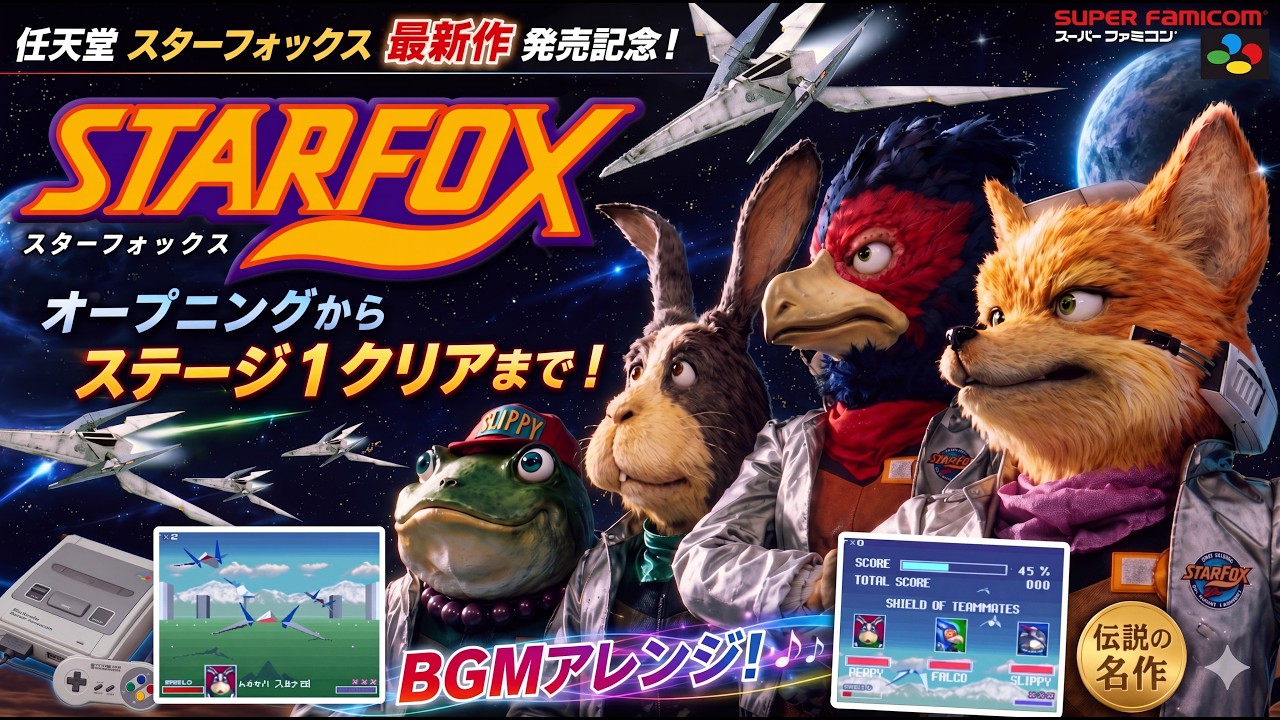 Celebrating the release of the latest *Star Fox* game from
