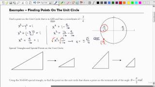 5 2 1 Finding Points On the Unit Circle