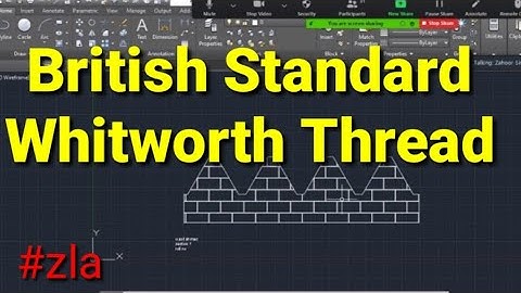 BSW(British Standard Whitworth) Thread | AutoCAD