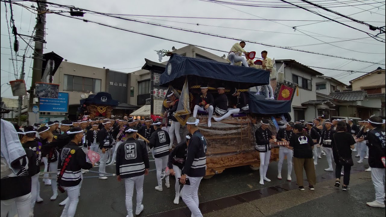 2025年10月4日深井だんじり祭宵宮午前曳行