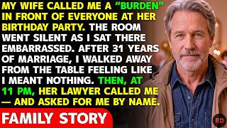 After 31 Years Of Marriage, My Wife Called Me A “Burden” — Then Her Lawyer Called At 11 PM