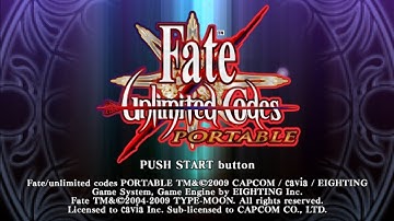Fate Unlimited Codes - Saber - Arcade (FULL GAMEPLAY)