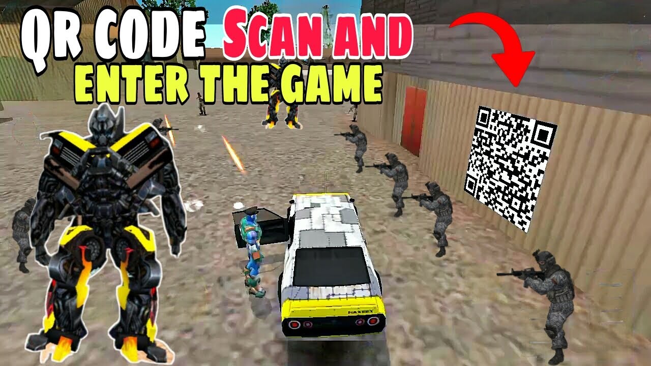 Qr Code On Rope Qr code scan and enter the game in rope hero vice town || Rope hero ...
