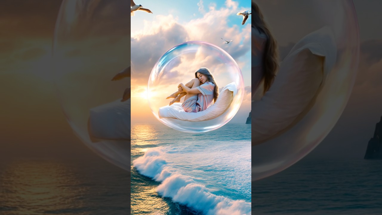 Полет на мыльном пузыре ) 