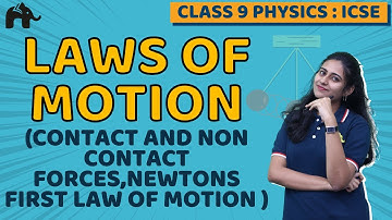 Laws of Motion Class 9 ICSE Physics | Selina Chapter 3 | Contact, Non-contact forces