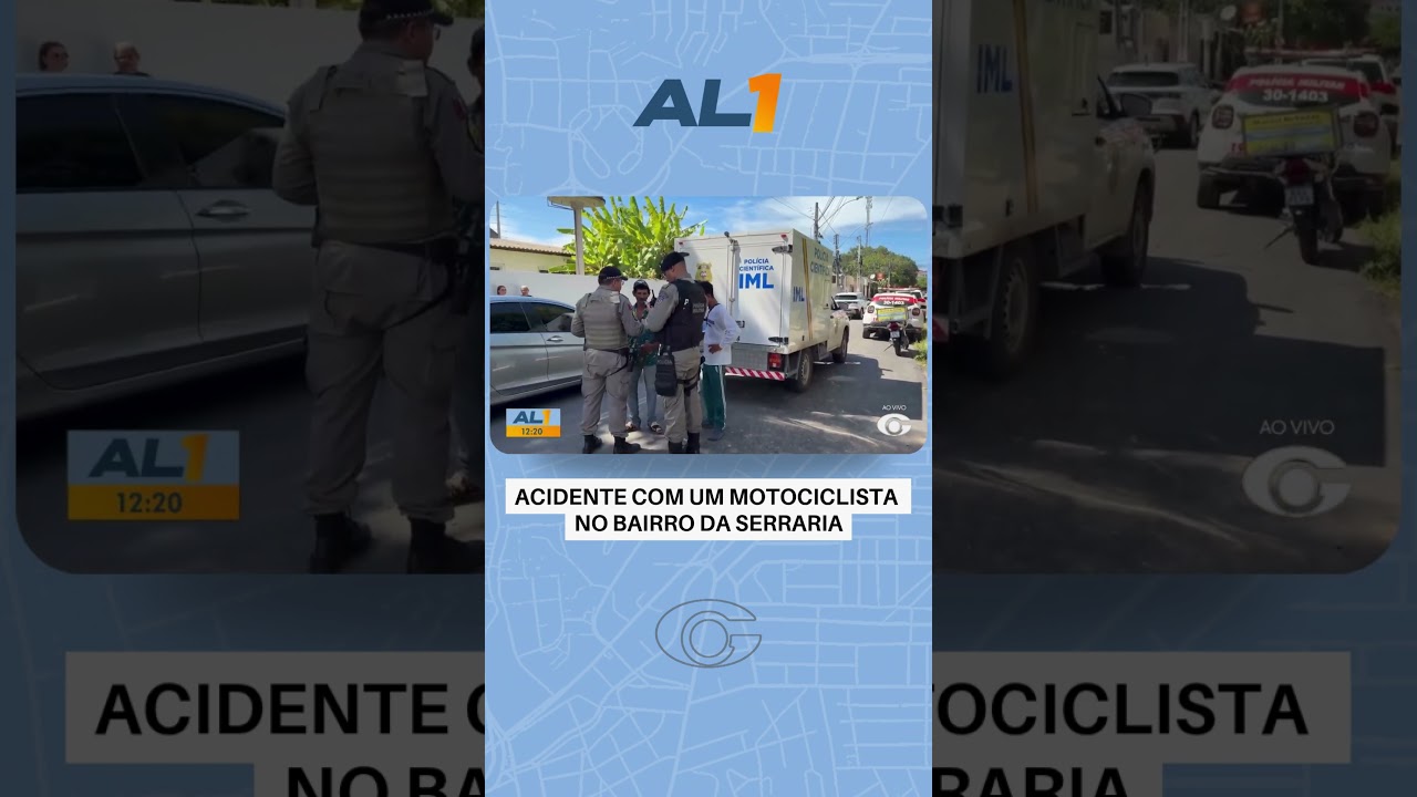 Acidente com motorista no Bairro da Serraria