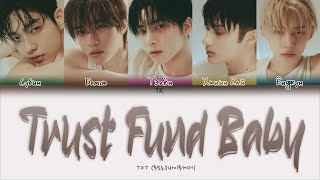 TXT – Trust Fund Baby [ПЕРЕВОД НА РУССКИЙ/КИРИЛЛИЗАЦИЯ Color Coded Lyrics]