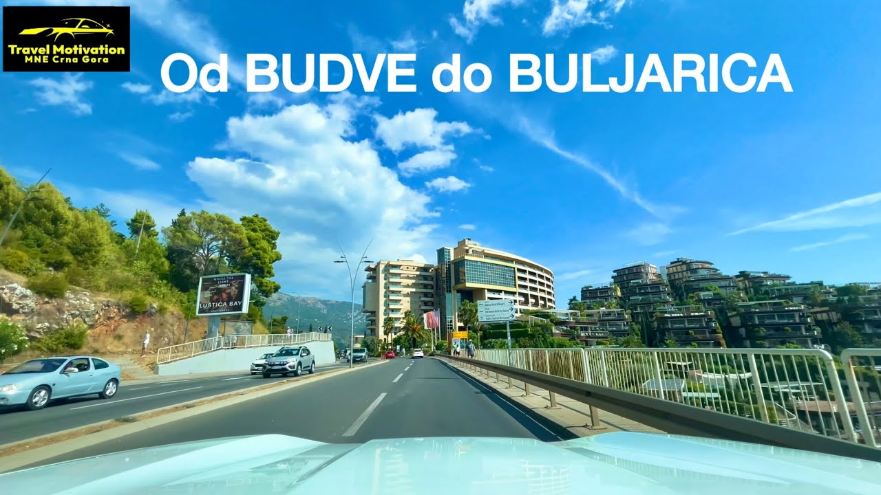 Vožnja od BUDVE do BULJARICA u Avgustu 2025 - BUDVA to BULJARICA [Road Trip in 4K] MNE Crna Gora