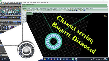#Channel_setting_bagutte_diamonad #cad #fulltutorial #jwellery #matrix9 #rendering #rhinoceros