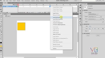 Ders 21: Adobe Flash Timeline Classic Tween Animasyon Oluşturma