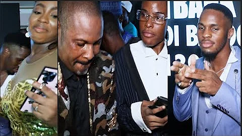 Beautiful Moment Saheed Balogun 5 Kids Joined Him On Stage To Dance With Him As They Spray Him Money