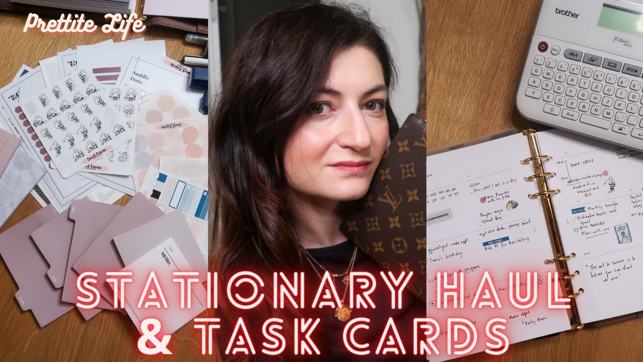 Stationary haul and how to do your own task cards | Prettite Life