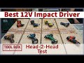 Best 12 Volt Impact Driver -  Head To Head Test