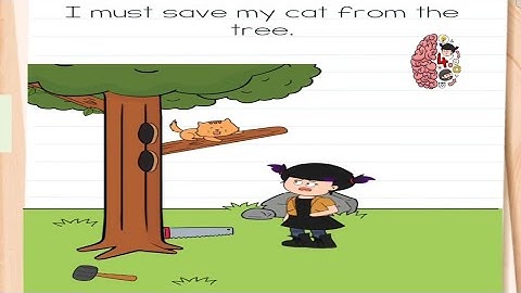 brain test 4 level 197 I must save my cat from the tree | gameplay walkthrough