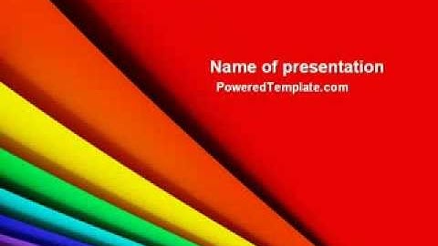 Colors PowerPoint Template by PoweredTemplate.com