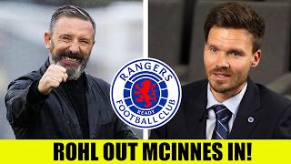 MASSIVE Derek McInnes To Rangers News As Danny Röhl Exit Imminent!