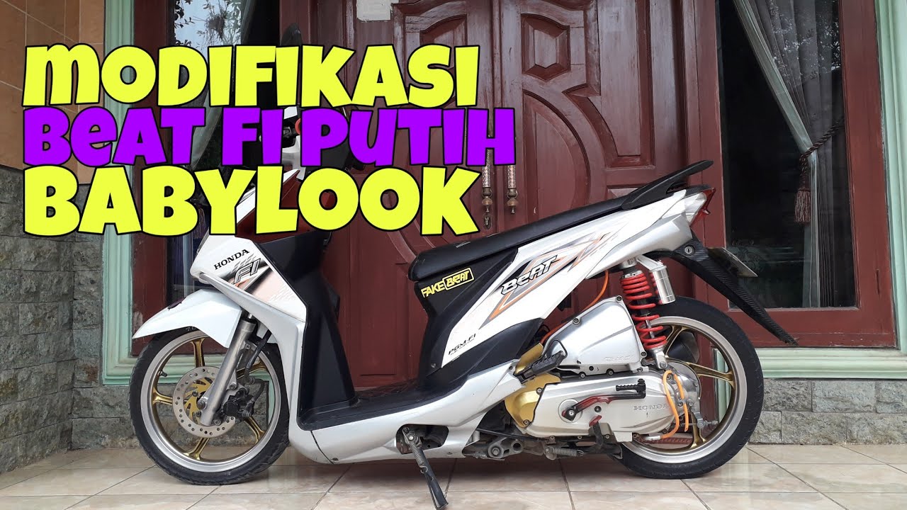 Modifikasi Honda Beat Fi Putih Babylook Youtube