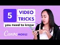 How to create videos from your MOBILE PHONE with Canva (5 Tricks you need to know!)