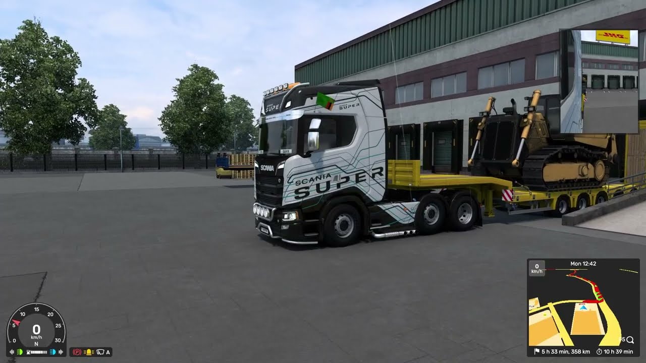 SCANIA V8 OPEN PIPE - Keyboard Gameplay ETS2