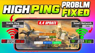 4.4 UPDATE STOP HIGH PING PROBLEM😳INSTANTLY, ZERO LAG + STABLE PING FIXED SETTING HIGH PING FIX