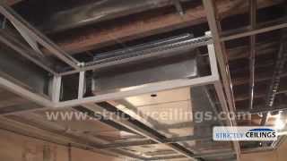 Installing Ceiling Drops For A Dropped