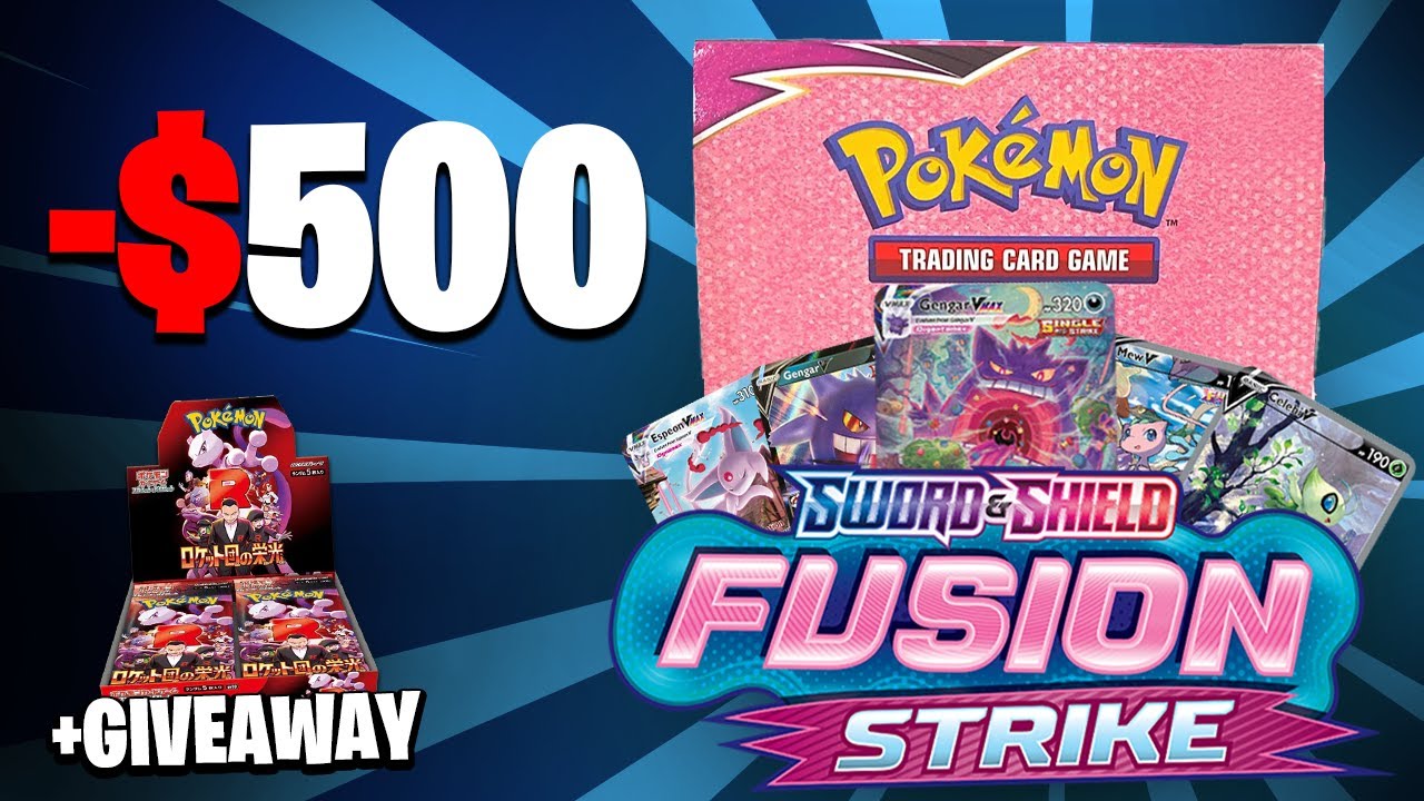 OPENING A SWORD & SHIELD FUSION STRIKES BOOSTER BOX! + GIVEAWAY