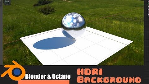 how to setup hdri background in blender and octane