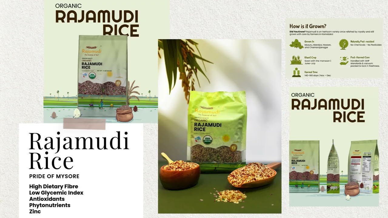 Rajamudi's Organic Range of Products | Heirloom Rice | Millets | Superfoods