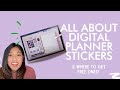 How to Use Digital Planning Stickers + How to Get Free Decorative Ones