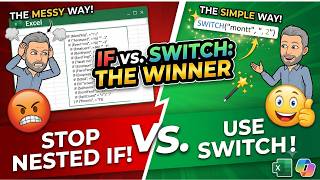 Stop Using Nested IF! Use the SWITCH Function Instead (with AI Magic)
