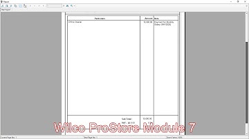 Wilco ProStore Module 7