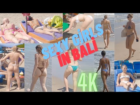 [4K] INDONESIA Bali Beach. Walking on the beach SEXY GIRLS. ID 🇮🇩 #5