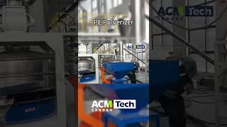 Acmtech PE Plastic Pellets Pulverizer Machine
