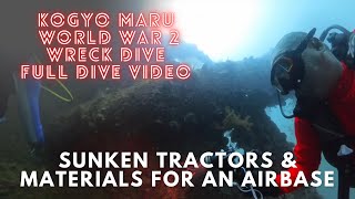 Underwater Graveyard | Tractors, Cement, Wires inside a WW2 Wreck | Kogyo Maru | Coron Philippines