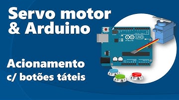 Controle de 2 servomotores com botões táteis e Arduino