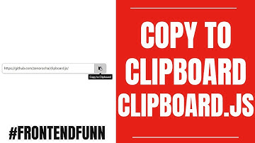Copy to Clipboard jquery - web development tutorial