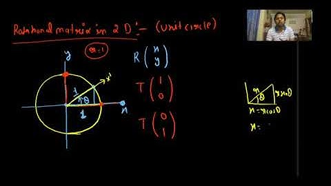 Csir net | Rotational matrix 2D | POTENTIAL G