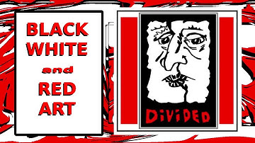 CREATE COMPUTER ART Gimp | Kdenlive (BLACK | WHITE | RED) | Totally Insane Art