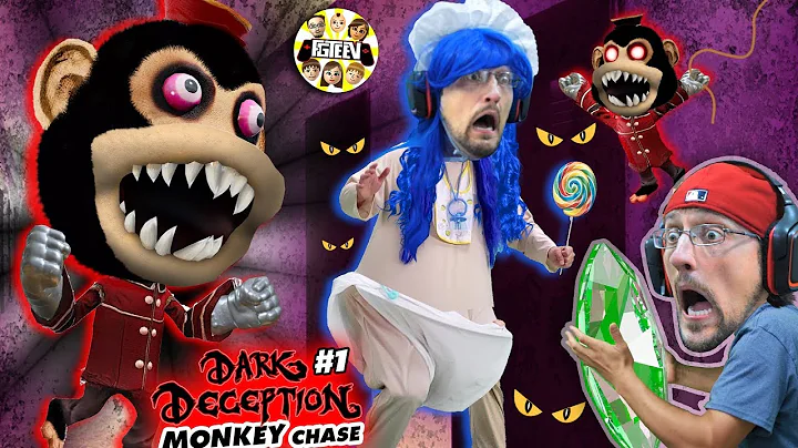 DON'T STOP RUNNING!! Scary Monkey Game!  (FGTEEV plays Dark Deception #1)