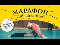 МАРАФОН. КАК РАЗВИТЬ ГИБКОСТЬ СПИНЫ. Гибкая спина за 3 недели. Упражнения на сильную и гибкую спину