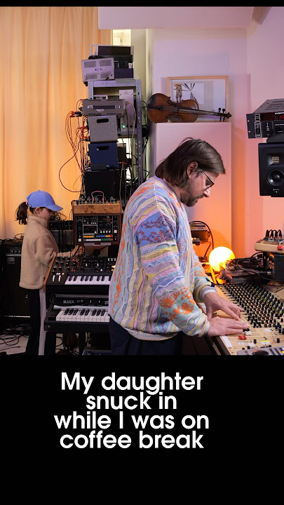 My daughter snuck into the studio 😮